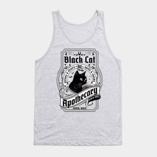 Black Cat Apothecary - Salem 1692 Retro Vintage Halloween Tank Top